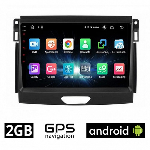 CAMERA + FORD RANGER (μετά το 2015) Android οθόνη αυτοκίνητου 2GB με GPS WI-FI (ηχοσύστημα αφής 9" ιντσών OEM Youtube Playstore MP3 USB Radio Bluetooth Mirrorlink εργοστασιακή 4x60W Navi)