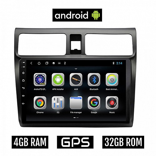 CAMERA + SUZUKI SWIFT (2005 - 2011) Android οθόνη αυτοκίνητου 4GB με GPS WI-FI (ηχοσύστημα αφής 10" ιντσών OEM Youtube  Playstore MP3 USB Radio Bluetooth Mirrorlink εργοστασιακή, AUX, 4x60W) 5314