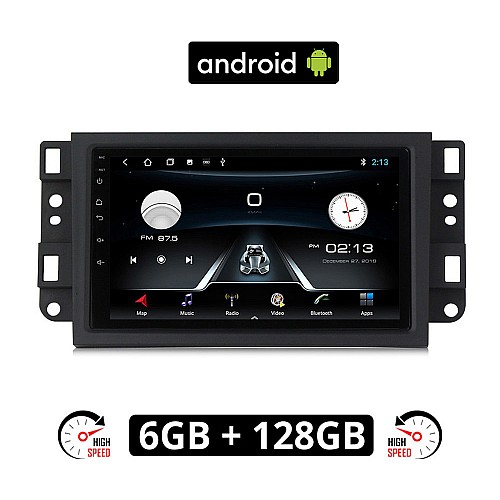 CHEVROLET AVEO (2002 - 2011) Android οθόνη αυτοκίνητου 6GB με GPS WI-FI (ηχοσύστημα αφής 7" ιντσών OEM Youtube Playstore MP3 USB Radio Bluetooth Mirrorlink εργοστασιακή, 4x60W, AUX) CH14-6GB
