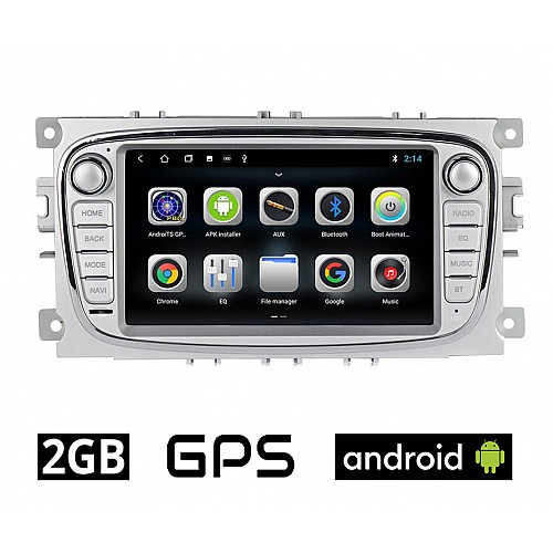 FORD TRANSIT (2007-2013) Android οθόνη αυτοκίνητου 2GB με GPS WI-FI DSP (ηχοσύστημα αφής 7" ιντσών OEM Youtube Playstore MP3 USB Radio Bluetooth 4x60W Mirrorlink εργοστασιακού τύπου ασημί) FR26
