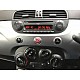 Πρόσοψη για Fiat 500 (2008 - 2016) 1-DIN πλαίσιο για ηχοσύστημα ή ραδιόφωνο αυτοκινήτου 1DIN μαύρο φιλέτο 1 DIN