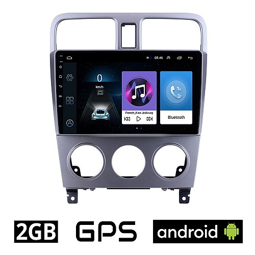 SUBARU IMPREZA (2002-2008) Android οθόνη αυτοκίνητου 2GB με GPS WI-FI (ηχοσύστημα αφής 9" ιντσών OEM Youtube Playstore MP3 USB Radio Bluetooth Mirrorlink εργοστασιακή, 4x60W, AUX) SU75-2GB