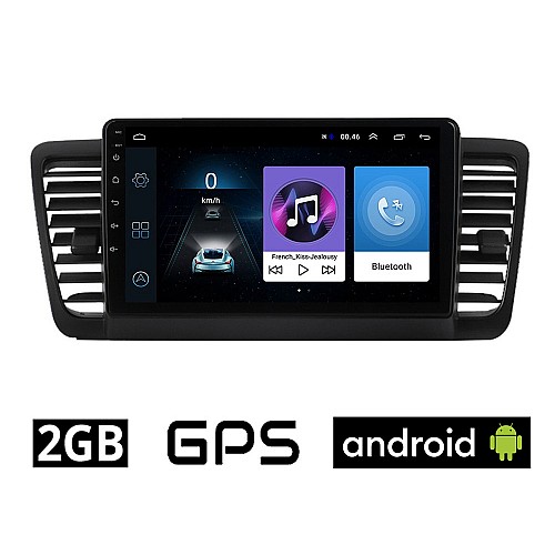SUBARU OUTBACK (2002 - 2008) Android οθόνη αυτοκίνητου 2GB με GPS WI-FI (ηχοσύστημα αφής 9" ιντσών OEM Youtube Playstore MP3 USB Radio Bluetooth Mirrorlink εργοστασιακή, SU26-2GB