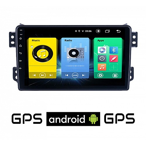 SUZUKI SPLASH (μετά το 2008) Android οθόνη αυτοκίνητου με GPS WI-FI (ηχοσύστημα αφής 9" ιντσών OEM Youtube Playstore MP3 USB Radio Bluetooth Mirrorlink εργοστασιακή, 4x60W, AUX) SUZ86