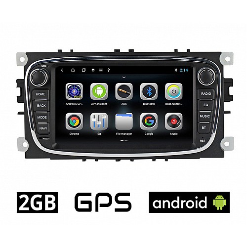 FORD FOCUS (2007 - 2011) Android οθόνη αυτοκίνητου 2GB με GPS WI-FI DSP (ηχοσύστημα αφής 7" ιντσών OEM Youtube Playstore MP3 USB Radio Bluetooth 4x60W Mirrorlink εργοστασιακή μαύρη) FR85