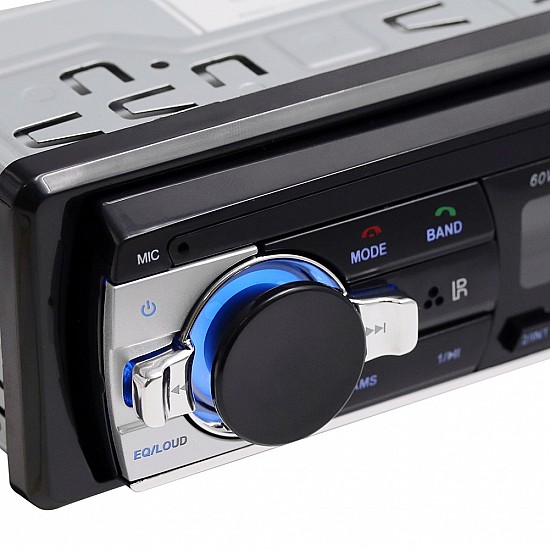 Ηχοσύστημα αυτοκινήτου μαζί με χειριστήριο τιμονιού με ράδιο, USB, SD Card και Bluetooth (ανοιχτή ακρόαση, 1DIN, MP3, SDcard, Universal, Multimedia, 4x60W) JSD-610