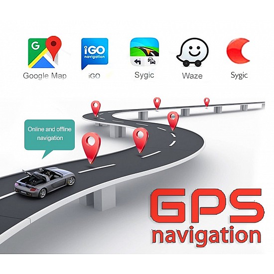 1-DIN Android (2GB + 32GB) περιστρεφόμενη οθόνη αφής (GPS IPS WI-FI Youtube FM Bluetooth Google Maps MP5 MP3 Video Ελληνικά, Aux, USB, Mirrorlink, OEM Universal 10'' ιντσών 4x60W) BOOMA-5987