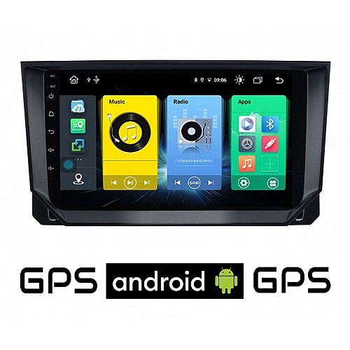 SEAT ARONA (μετά το 2017) Android οθόνη αυτοκίνητου με GPS WI-FI (ηχοσύστημα αφής 9" ιντσών OEM Youtube Playstore MP3 USB Radio Bluetooth Mirrorlink εργοστασιακή, 4x60W, AUX) SE12