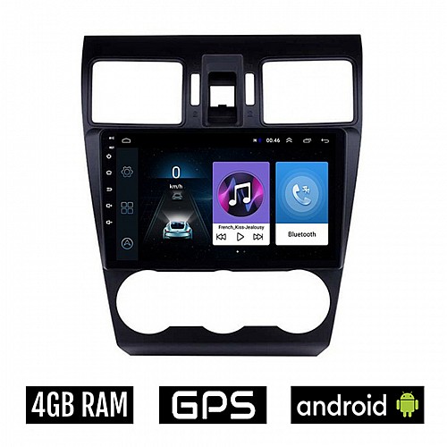 SUBARU FORESTER (μετά το 2013) Android οθόνη αυτοκίνητου 4GB με GPS WI-FI (ηχοσύστημα αφής 9" ιντσών OEM Youtube Playstore MP3 USB Radio Bluetooth Mirrorlink εργοστασιακή, 4x60W, AUX)
