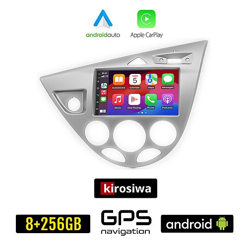 KIROSIWA FORD FOCUS (1998-2004) Android οθόνη αυτοκίνητου 8GB + 256GB με GPS WI-FI (ηχοσύστημα αφής 7" ιντσών OEM Android Auto Apple Carplay Youtube Playstore MP3 USB Radio Bluetooth Mirrorlink εργοστασιακή, 4x60W, AUX)