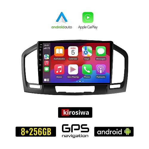 KIROSIWA OPEL INSIGNIA (2008 - 2013) Android οθόνη αυτοκίνητου 8GB + 256GB με GPS WI-FI (ηχοσύστημα αφής 9" ιντσών OEM Android Auto Apple Carplay Youtube Playstore MP3 USB Radio Bluetooth Mirrorlink εργοστασιακή 4x60W, AUX)