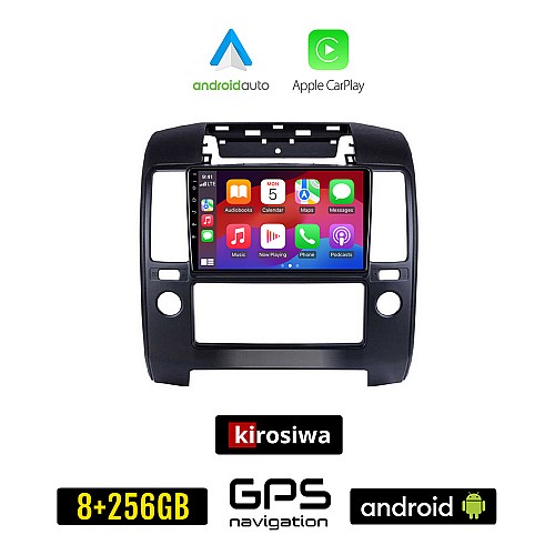KIROSIWA NISSAN NAVARA D40 (2006-2011) Android οθόνη αυτοκίνητου 8GB + 256GB με GPS WI-FI (ηχοσύστημα αφής 9" ιντσών Android Auto Apple Carplay Youtube Playstore MP3 USB Radio Bluetooth Mirrorlink εργοστασιακή, 4x60W, AUX, D 40)