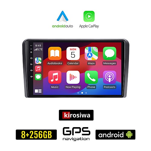 KIROSIWA OPEL Android για CORSA C D, ASTRA H G, VECTRA ZAFIRA ANTARA οθόνη αυτοκίνητου 8GB + 256GB με GPS WI-FI (ηχοσύστημα αφής 9" ιντσών Auto Apple Carplay Youtube Playstore MP3 USB Bluetooth εργοστασιακή 4x60W OEM)